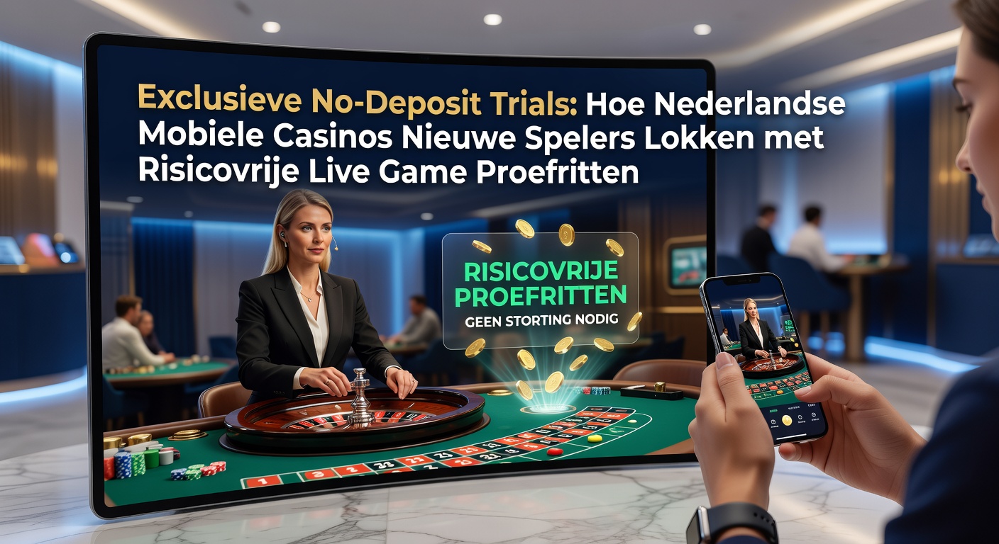 Mobiele casino app met live dealer blackjack op een smartphone-scherm, spelers ervaren risicovrije proefritten zonder storting