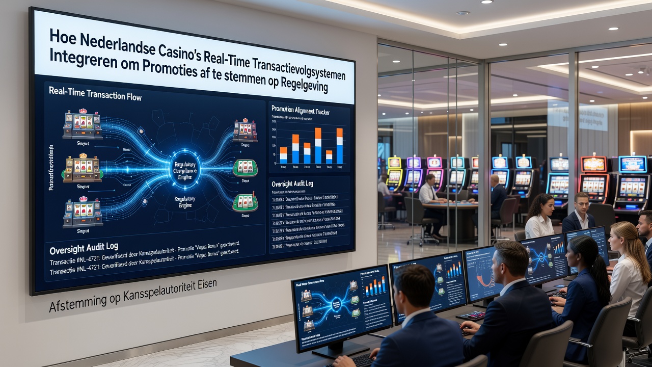 Dashboard voor real-time monitoring van transacties en promoties in Nederlandse online casino's