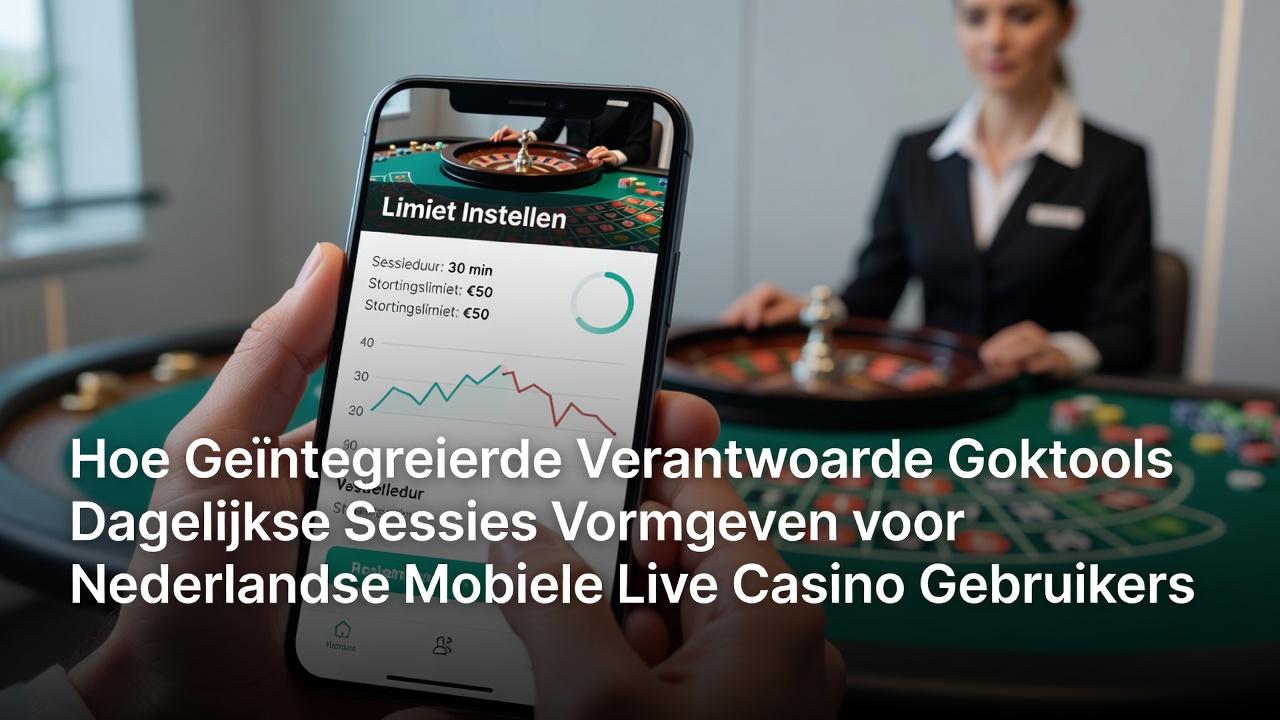 Geïntegreerde verantwoord speeltools in Nederlandse mobiele live casino apps tonen limietinstellingen en real-time monitoring dashboards