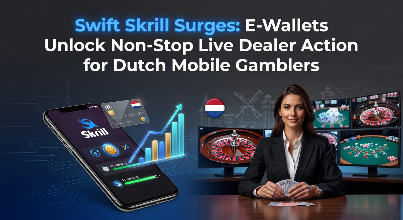 Mobiele telefoon met Skrill-app en live dealer blackjack-tafel op scherm, illustrerend snelle stortingen tijdens spel